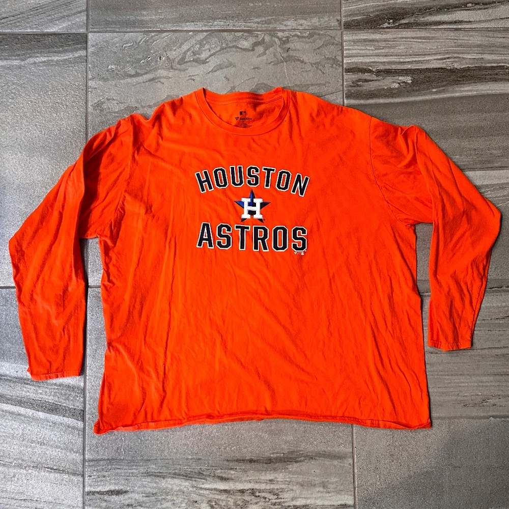 Men’s Houston Astros size 4XL long sleeve shirt Fanatics